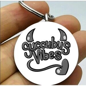 Guccubus Vibe Gothic Hot Sexy Cosplay Stainless Keychain Evil Red Sexy Beautiful